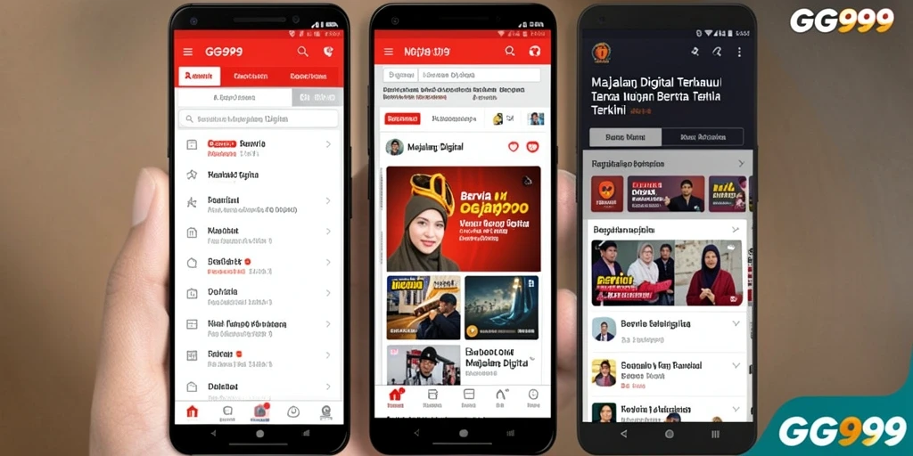 Tampilan antarmuka GG999 yang ramah pengguna dan informatif.
