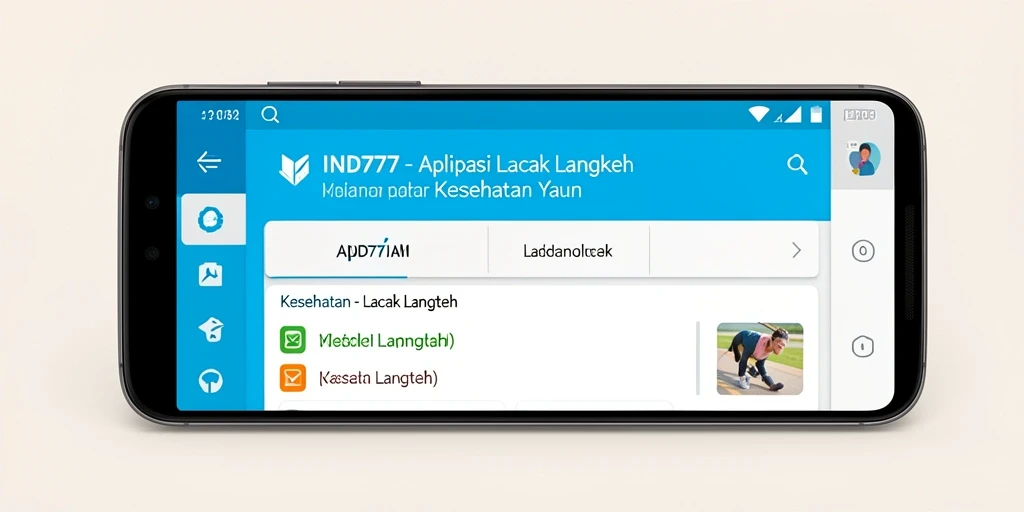 Tampilan antarmuka aplikasi Lacak Langkah yang sederhana dan informatif.
