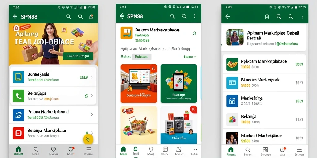 Tampilan antarmuka pengguna yang modern dan intuitif pada SPN88.