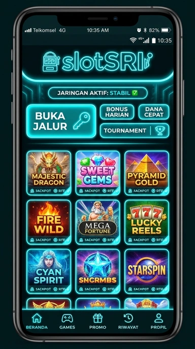 Tampilan link alternatif slotsri