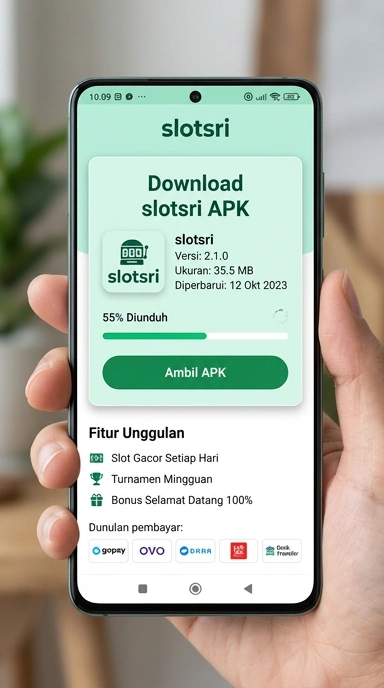 Tampilan halaman APK slotsri